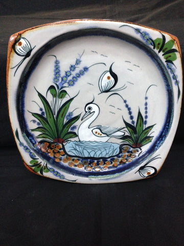 Ken Edwards Gallery handcrafted Stoneware tray, approximately 9.5” x 9.5”.