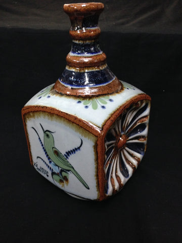 Ken Edwards Gallery handcrafted stoneware vase, 9.5” x 5”.
