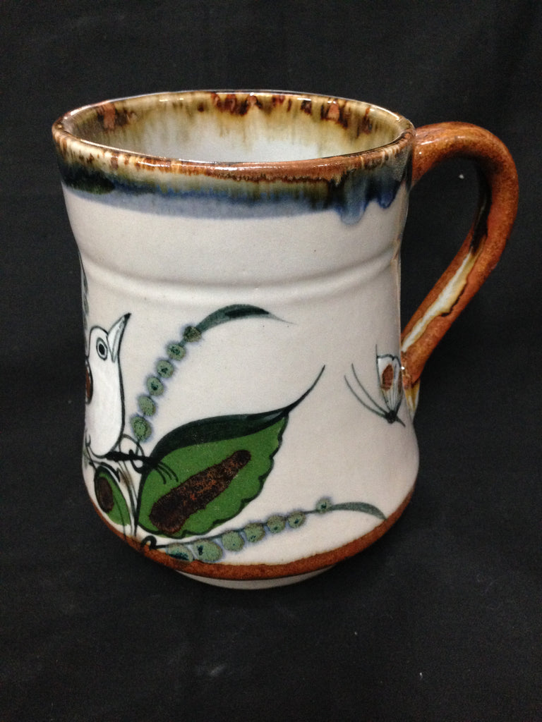 Ken Edwards Gallery handcrafted stoneware mug. 5.5” tall x 4”
