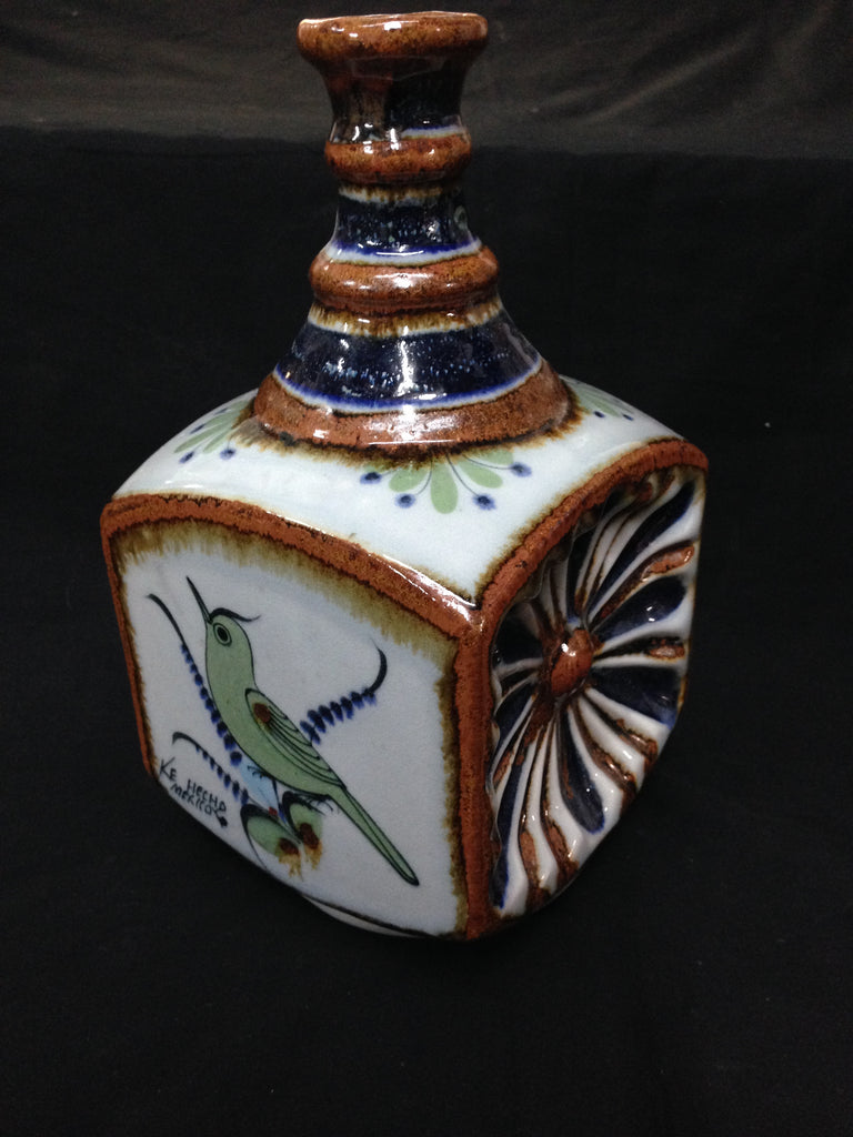 Ken Edwards Gallery handcrafted stoneware vase, 9.5” x 5”.