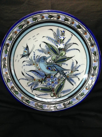 Ken Edwards Gallery handcrafted stoneware pottery platter/buffet plate.