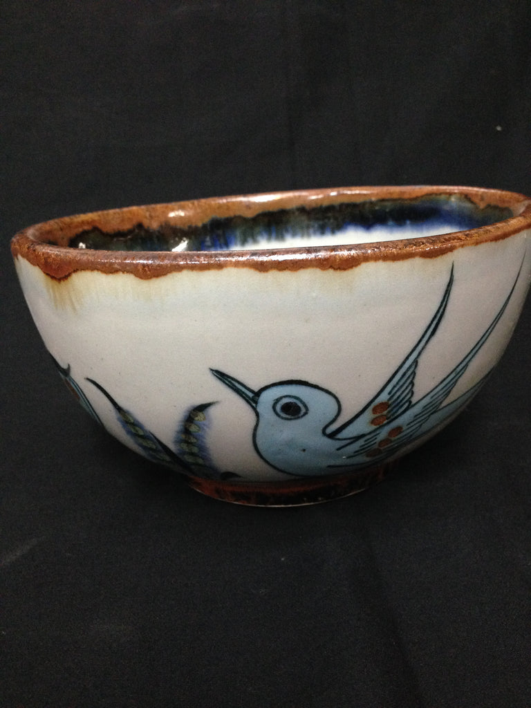 Ken Edwards Gallery handcrafted stoneware Bowl. 4” x 6”.
