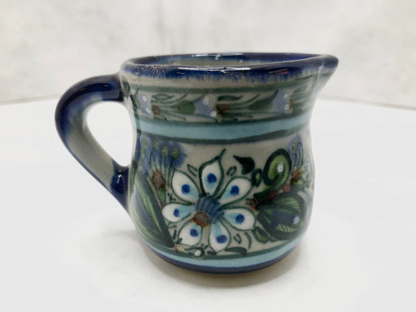 Mini creamer in Ken Edwards blue rim collection series.