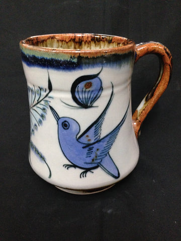 Ken Edwards Gallery extra large handcrafted stoneware mug. 5.5” tall x 4” wide.