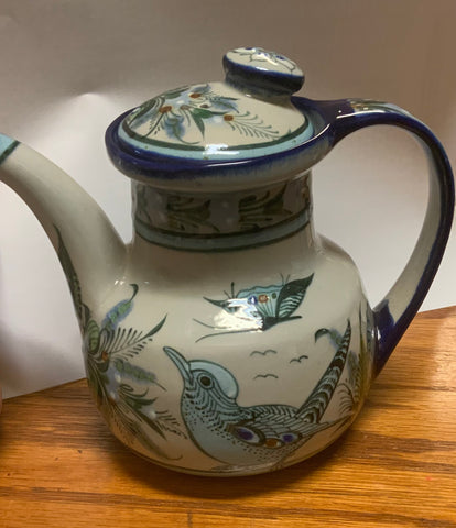 Ken Edwards Collection Gallery handcrafted stoneware tea pot. Approximately 7” x 6” wide.