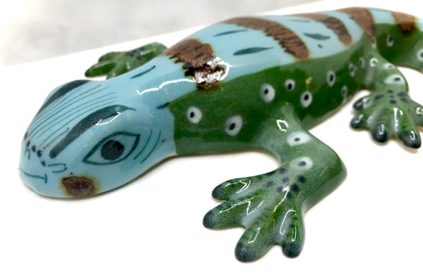 Ken Edwards pottery Hanging Salamander in stoneware from Mexico (KE.E42)