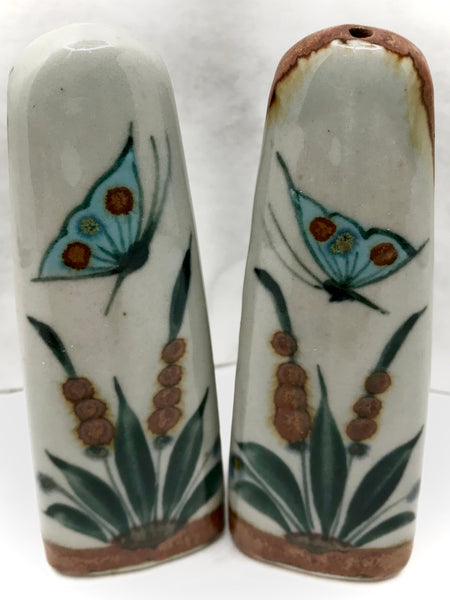 Ken Edwards long tooth pottery salt and pepper shakers.