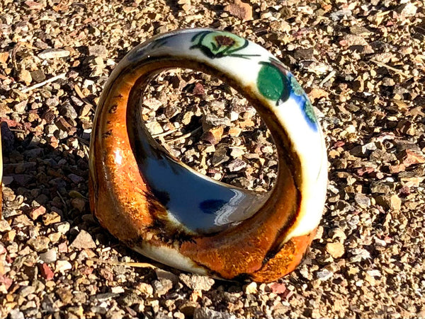 Ken Edwards Pottery Napkin Ring (KE.U36)
