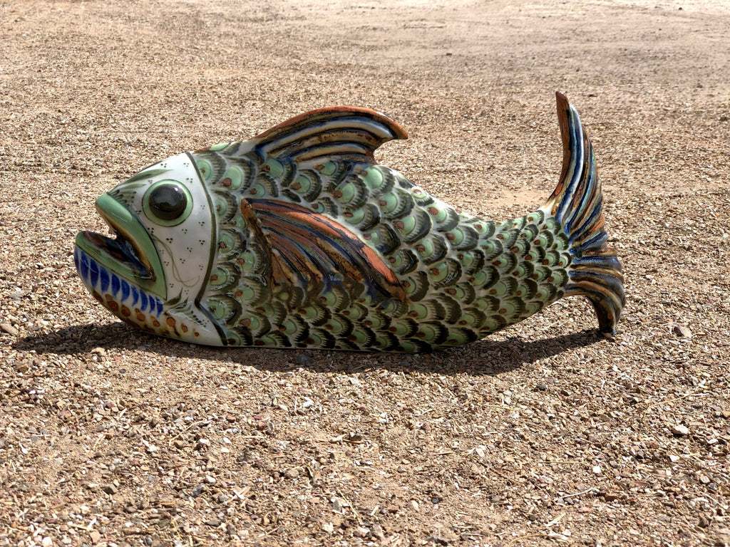 Ken Edwards Pottery Large Fish Sculpture In Stoneware (KE.E20)