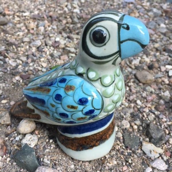 Ken Edwards Pottery Parrot figurine in stoneware (KE.E29)